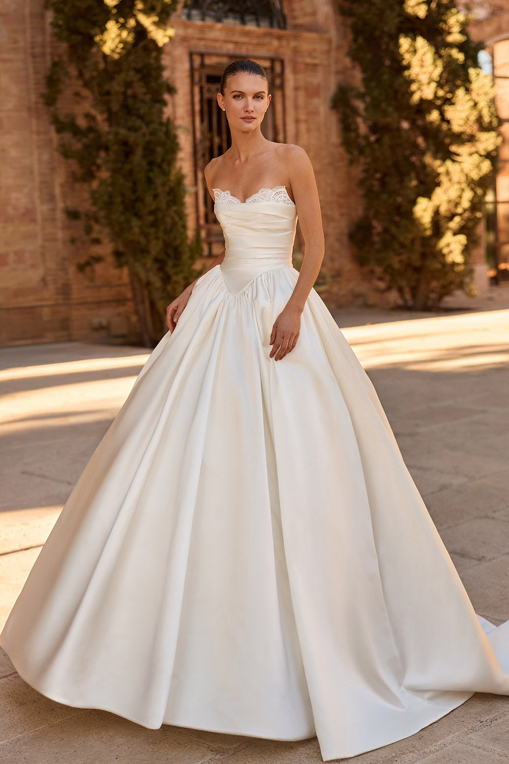 Pronovias Privée, Hollys, Refined Satin Ball Gown | Esposa