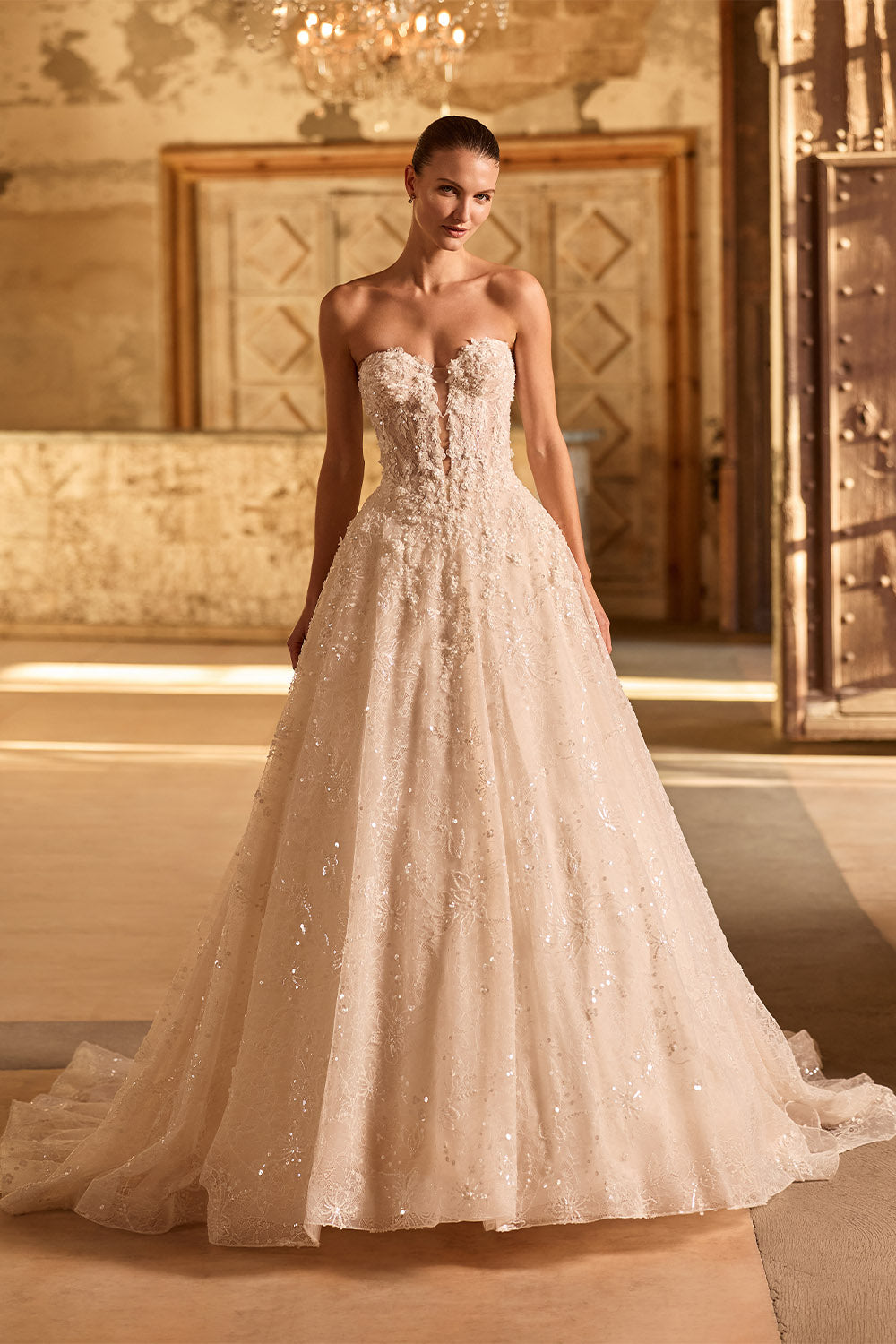 Pronovias Privée, Misten, Embellished A-Line Gown | Esposa
