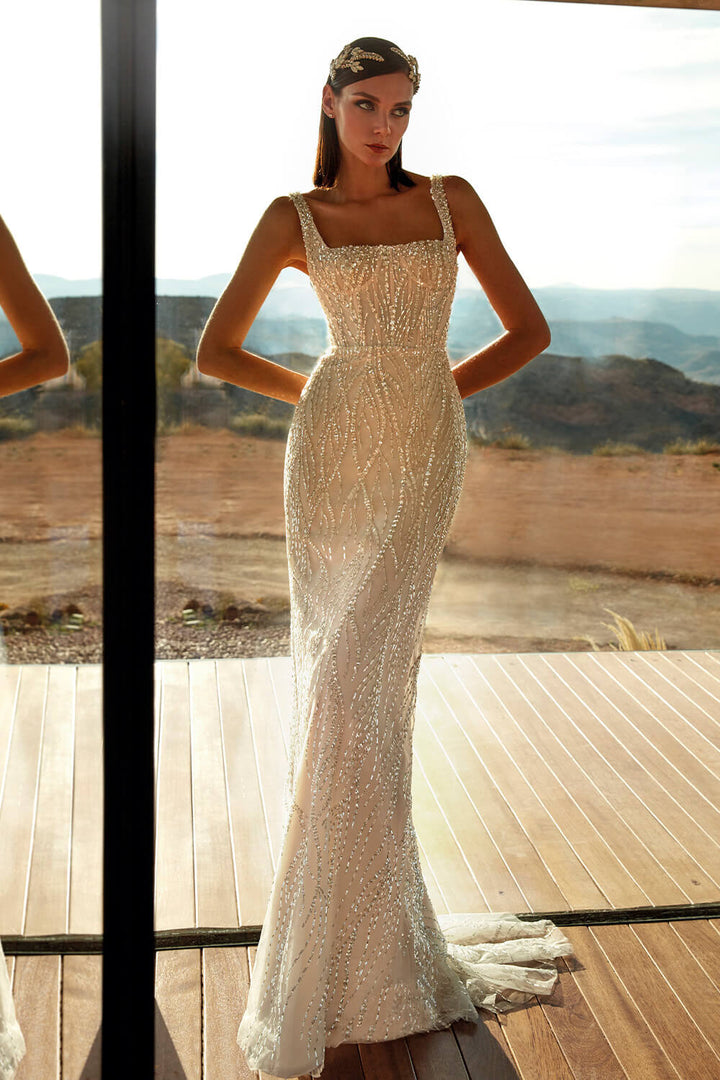 Pronovias Privée, Beaded Mermaid Dress | Esposa