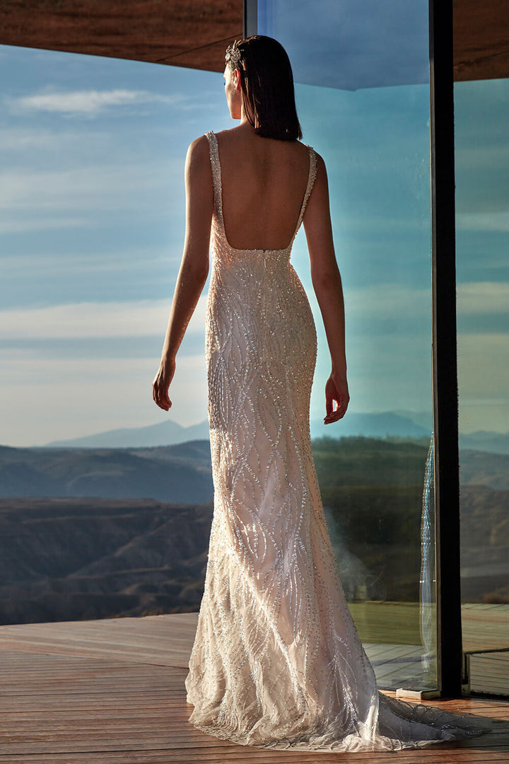 Pronovias Privée, Beaded Mermaid Dress | Esposa