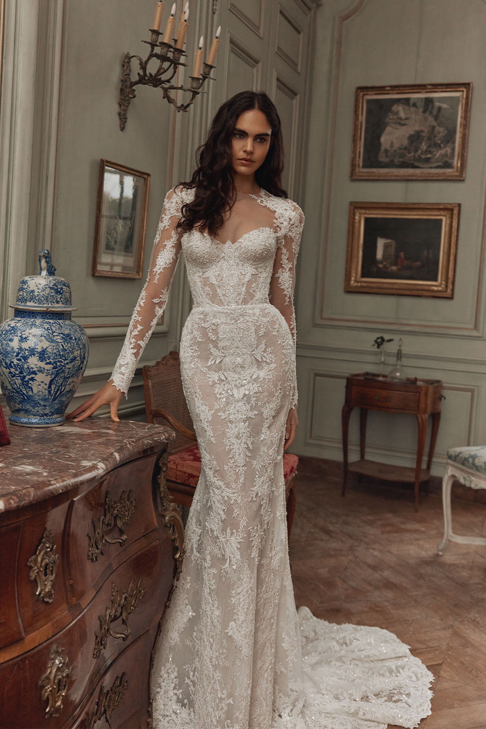 Wona Concept, Renoar, Exquisite Sweetheart Lace Mermaid Gown | Esposa