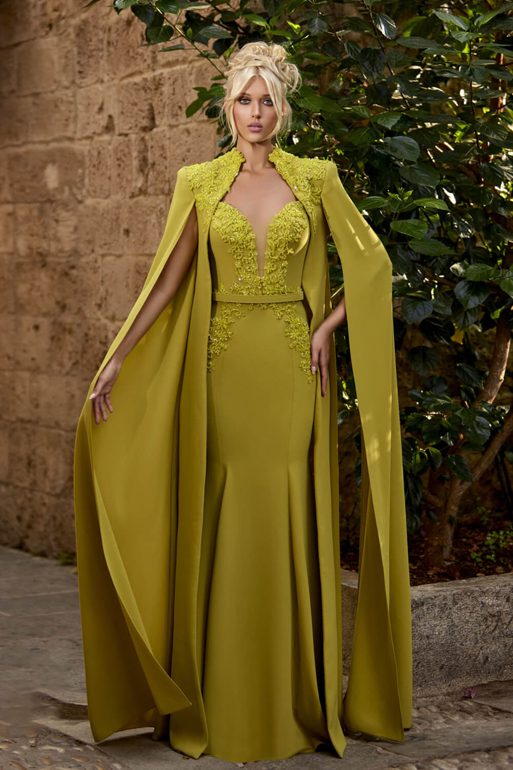 Bilal El Dana, Dress With Flowing Sleeves | Esposa