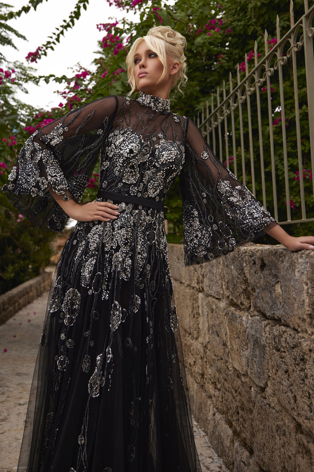 Bilal El Dana, Embroidered Long Dress | Esposa