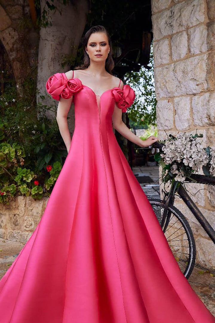 Bilal El Dana, Off Shoulder Evening Gown | Esposa