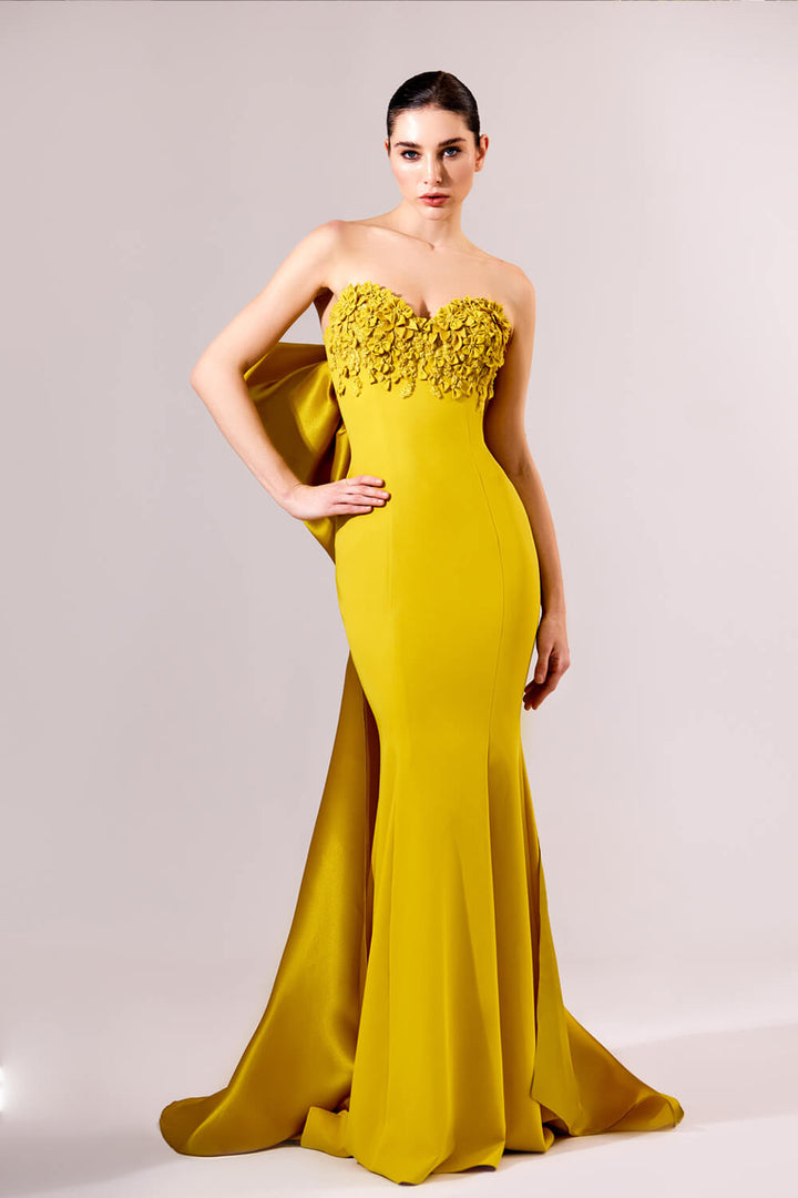 Bilal El Dana, 3D Floral Design Dress | Esposa