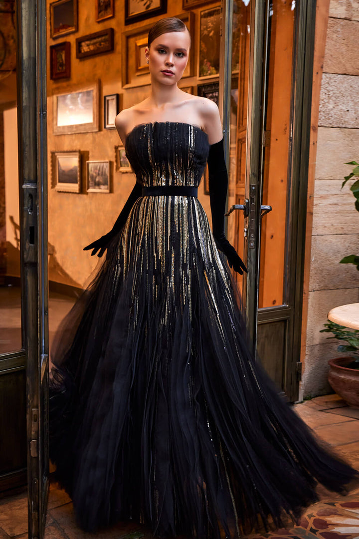 Bilal El Dana, Sequined Evening Gown | Esposa