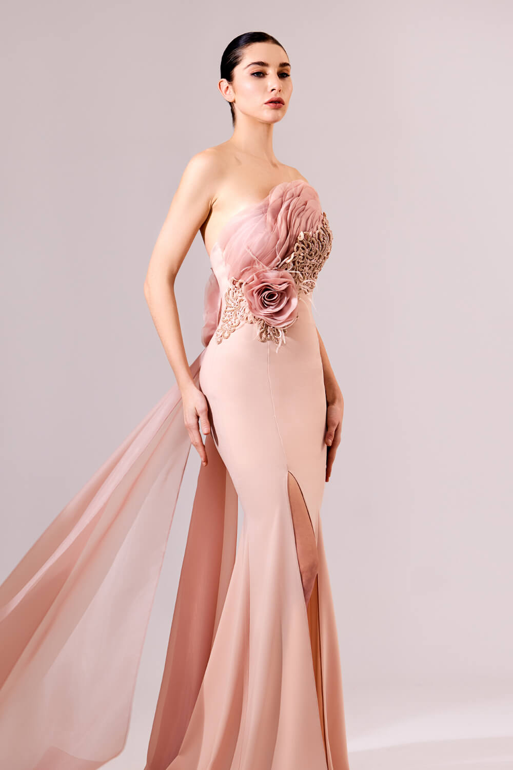 Bilal El Dana, Strapless Mermaid Dress | Esposa