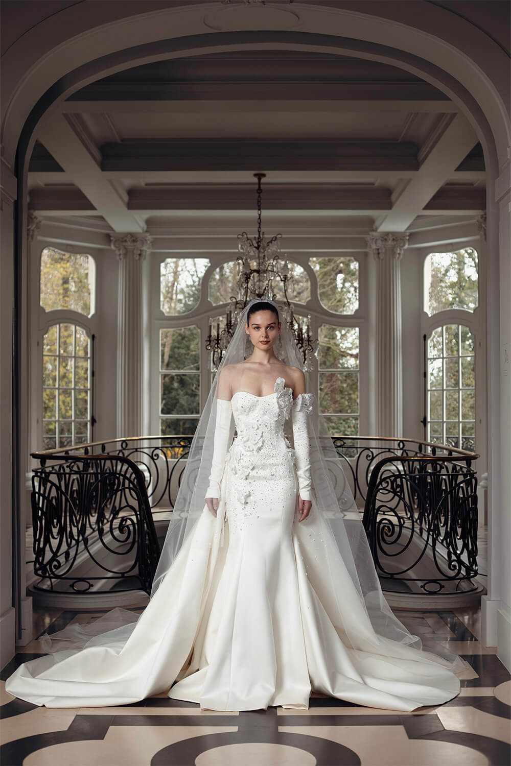 Georges Hobeika, Elegant Dress With Sleeves | Esposa