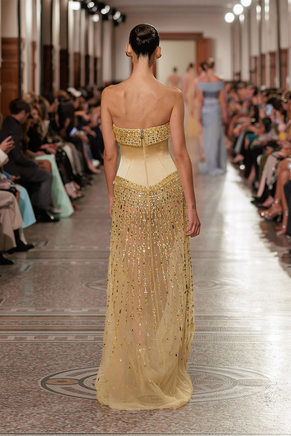 Georges Hobeika, Golden Embellished Corset Gown | Esposa