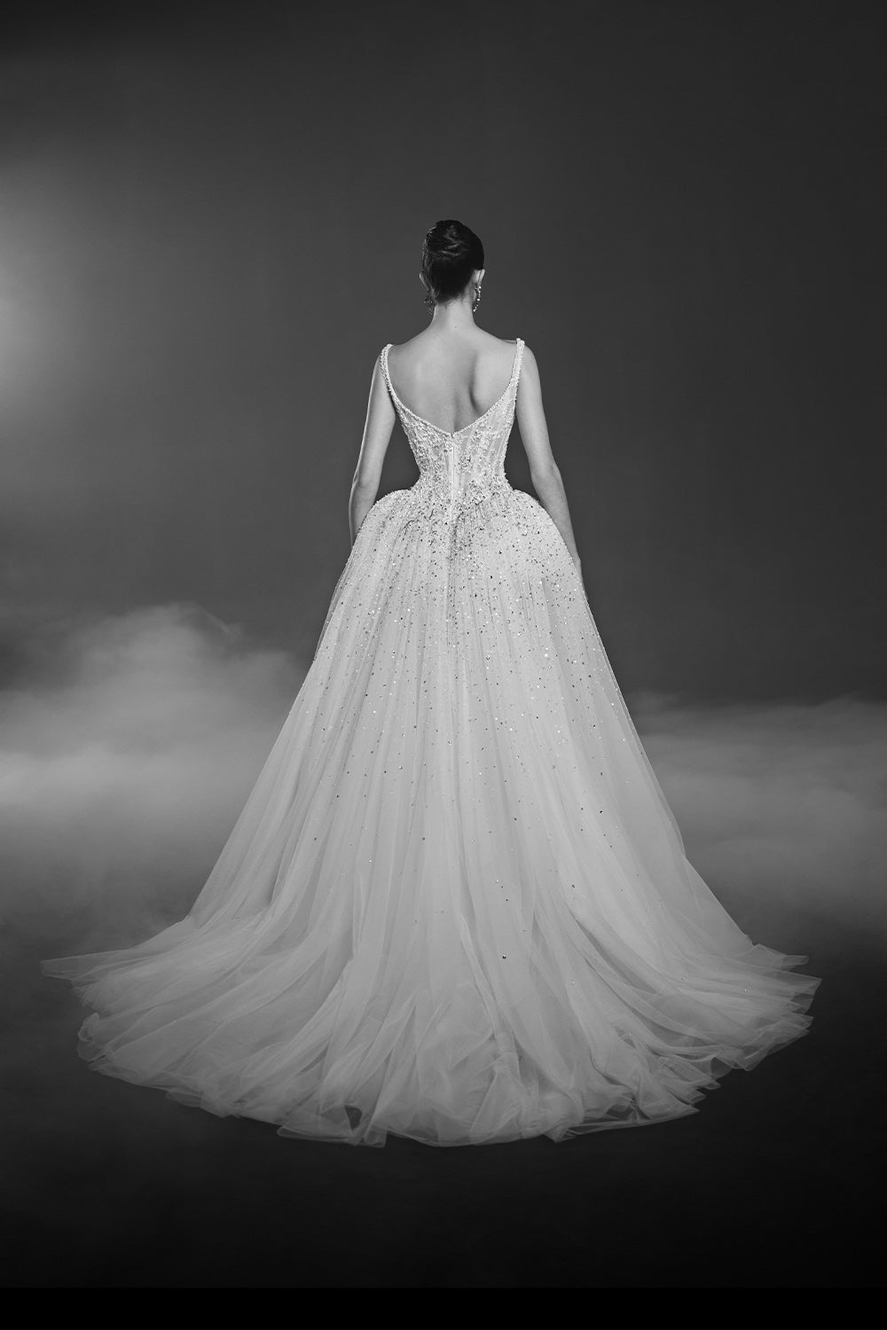 Georges Hobeika, Shimmering Crystal Tulle Ball Gown | Esposa