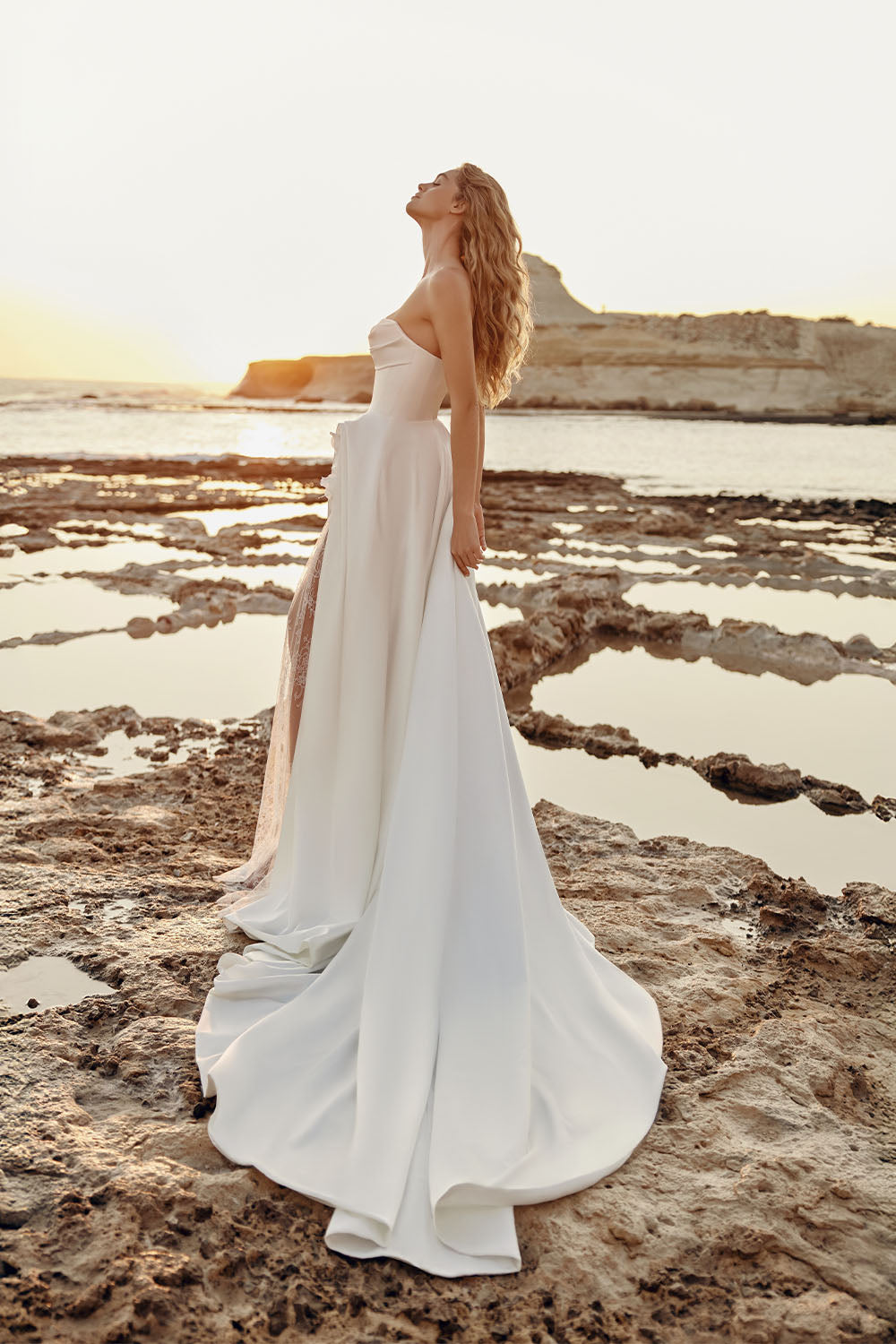 Eva Lendel, Sargas, Draped Strapless A-Line Bridal Gown | Esposa