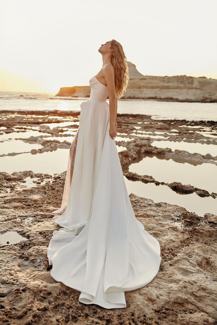 Eva Lendel, Sargas, Draped Strapless A-Line Bridal Gown | Esposa