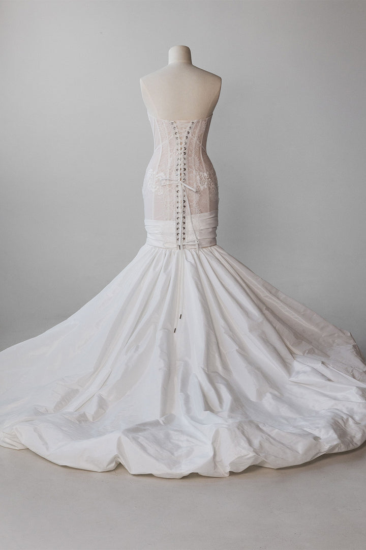 Milla Nova, Seluna, Sculpted Mermaid Gown with Sheer Corset | Esposa