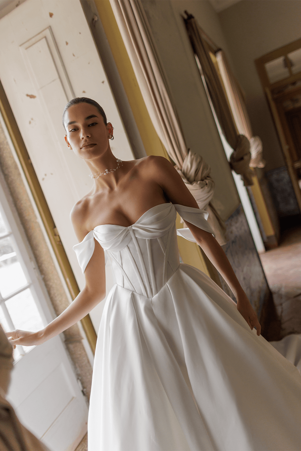 Wona Concept, Minimal A-Line Gown | Esposa