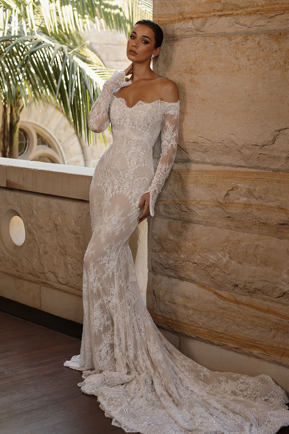 Steven Khalil, Emma Off-Shoulder Bridal Gown | Esposa