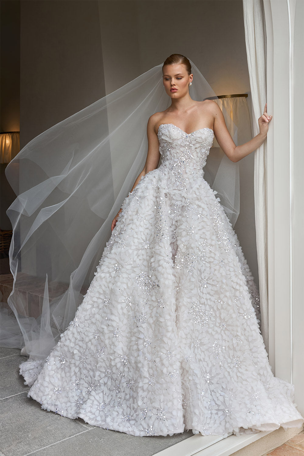 Steven Khalil, Margaux, Crystal Petal Ballgown | Esposa