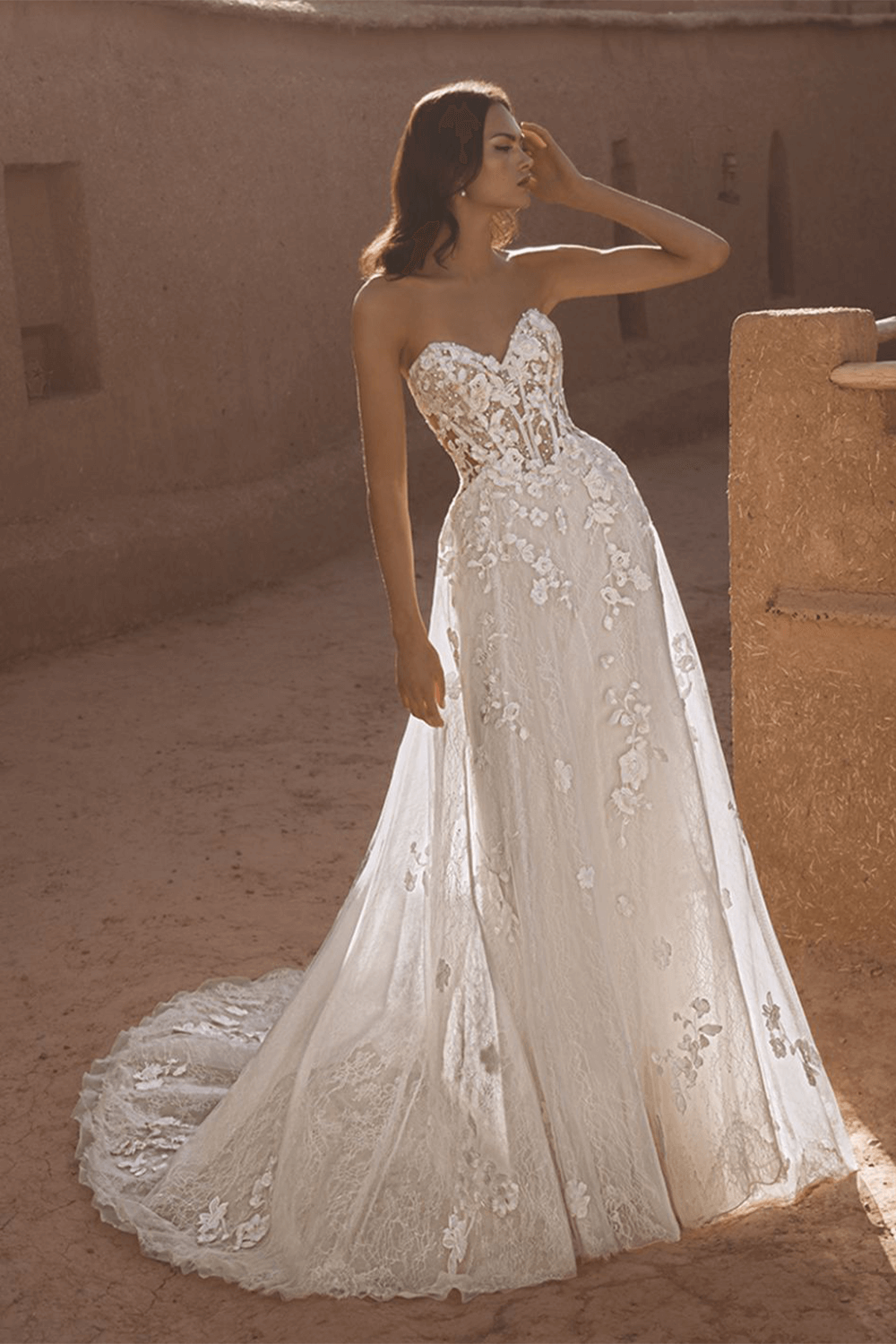 Enzoani Blue, Intricate A-Line Gown | Esposa