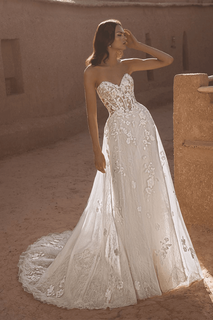 Enzoani Blue, Intricate A-Line Gown | Esposa