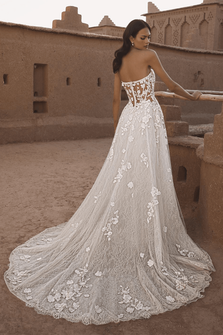 Enzoani Blue, Intricate A-Line Gown | Esposa