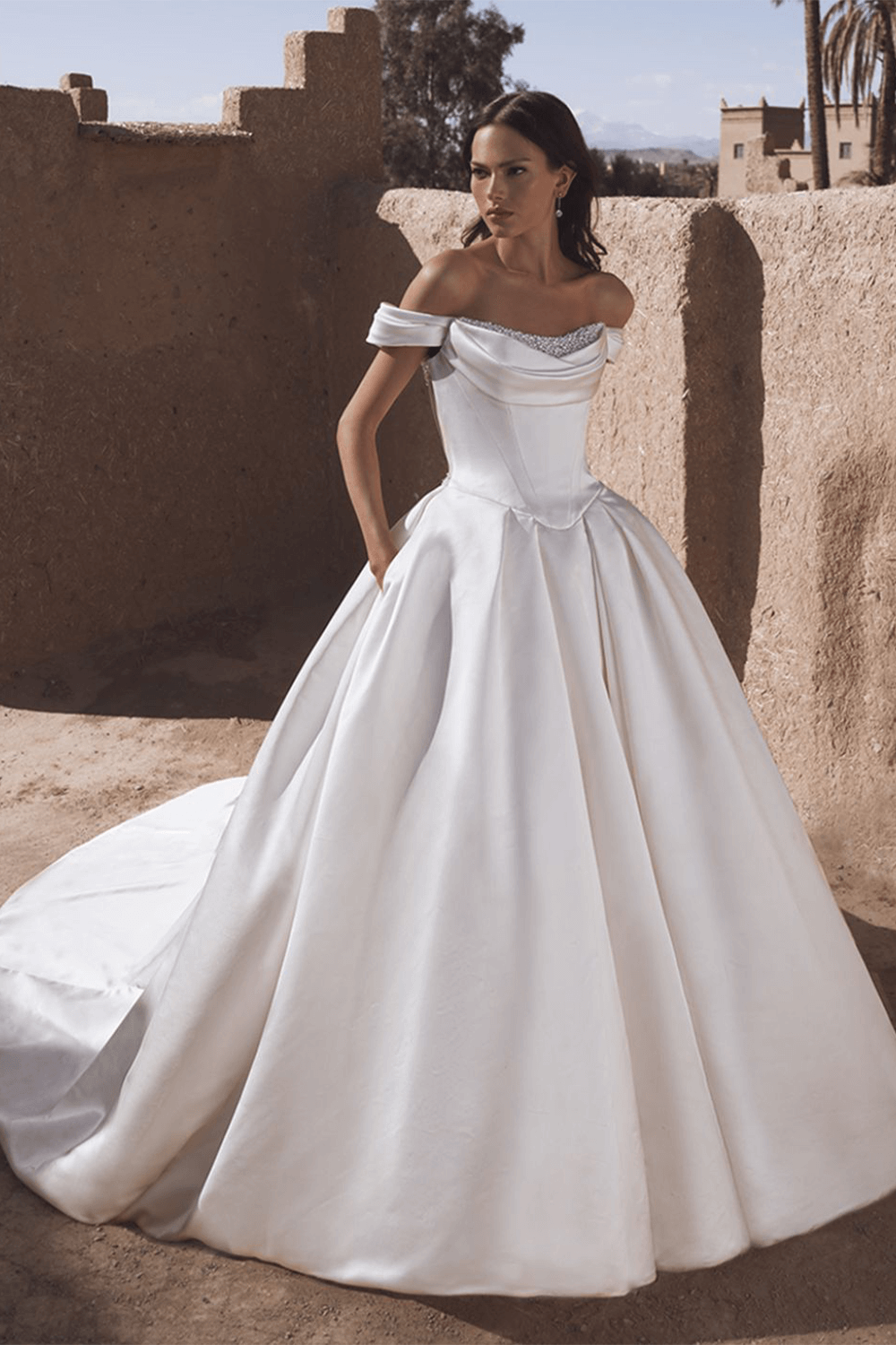 Enzoani Blue, Graceful Ball Gown | Esposa