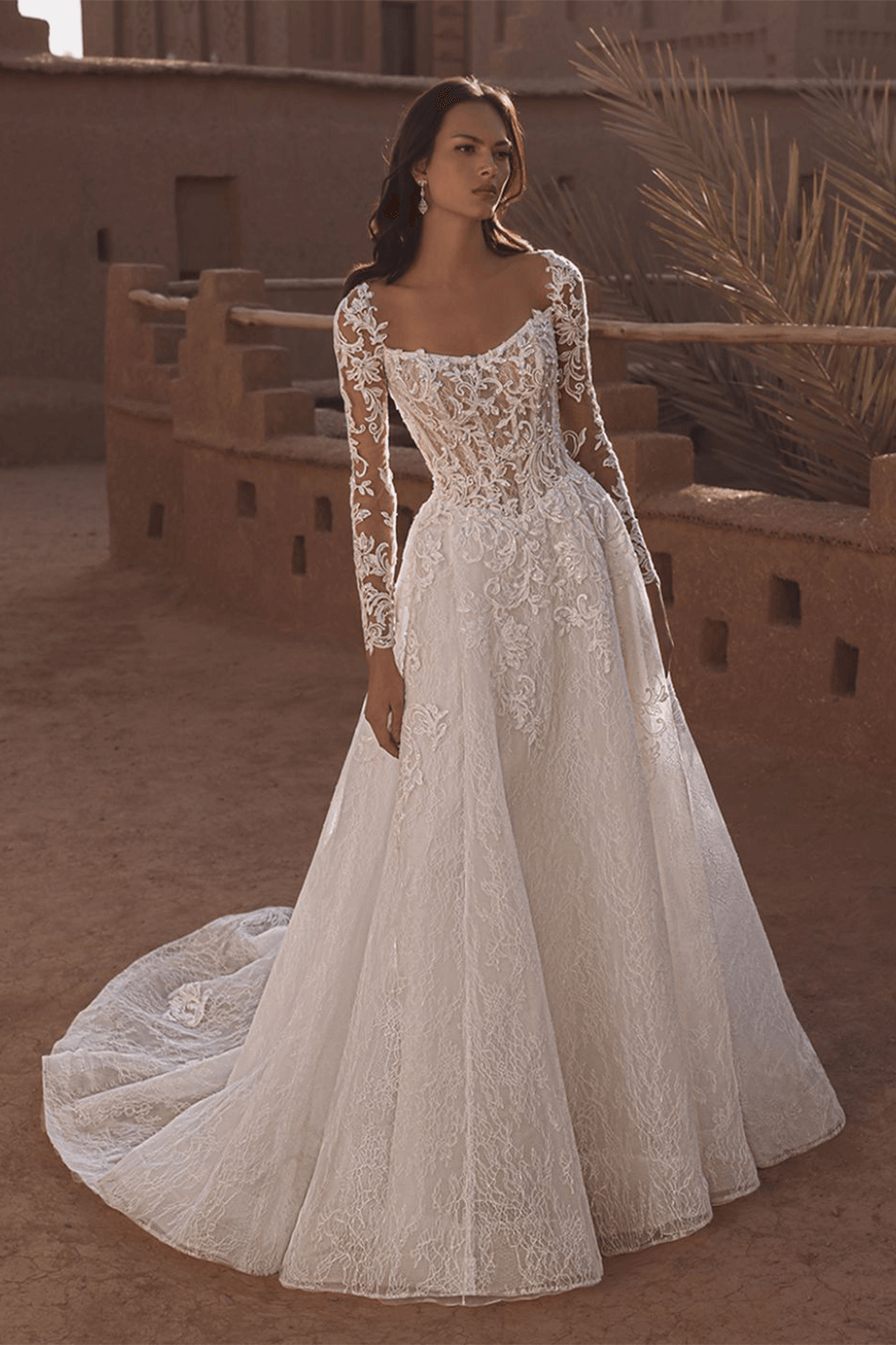 Enzoani Blue, Sophisticated A-Line Gown | Esposa