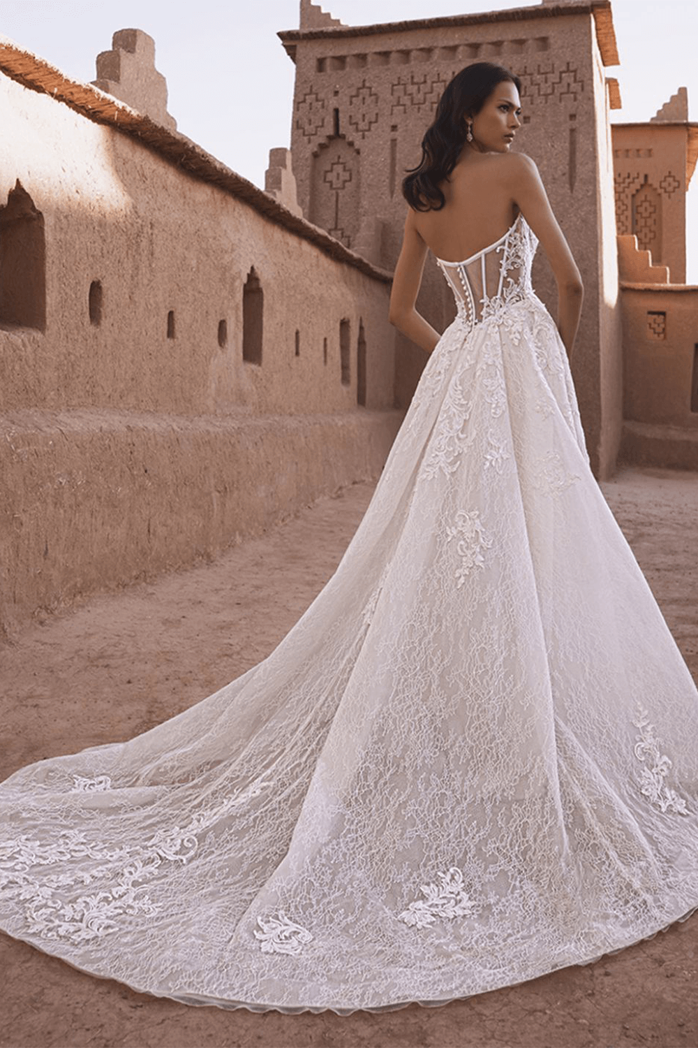Enzoani Blue, Sophisticated A-Line Gown | Esposa