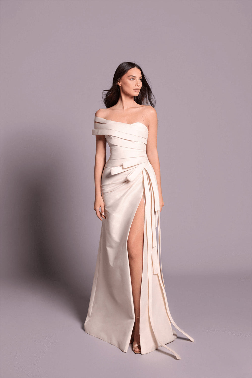 Tarek Ediz, Elegant Straight Gown | Esposa