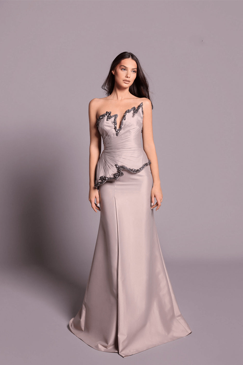 Tarek Ediz, Embellished Mermaid Gown | Esposa