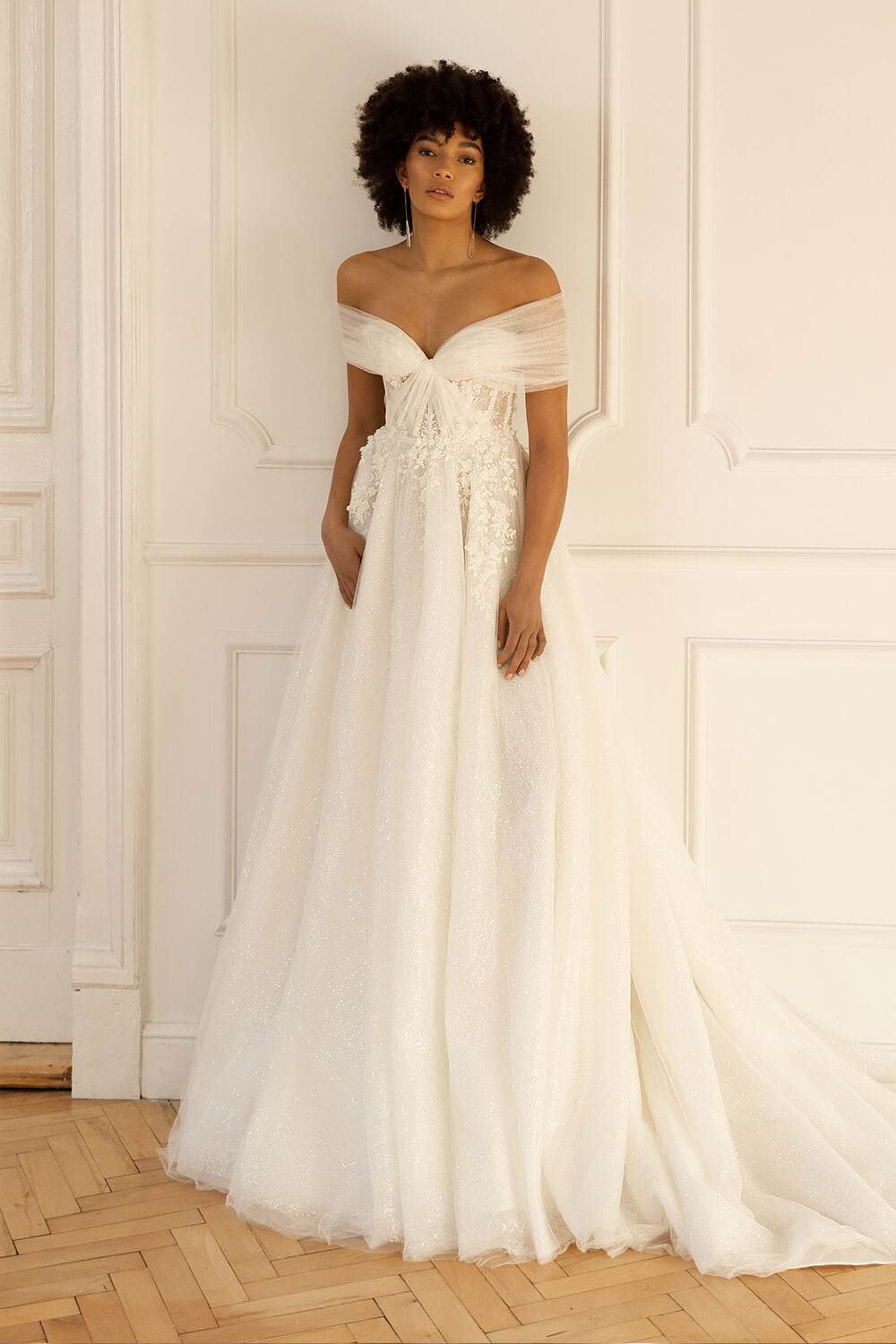 Eva Lendel, Soft Tulle A-Line Bridal Gown | Esposa