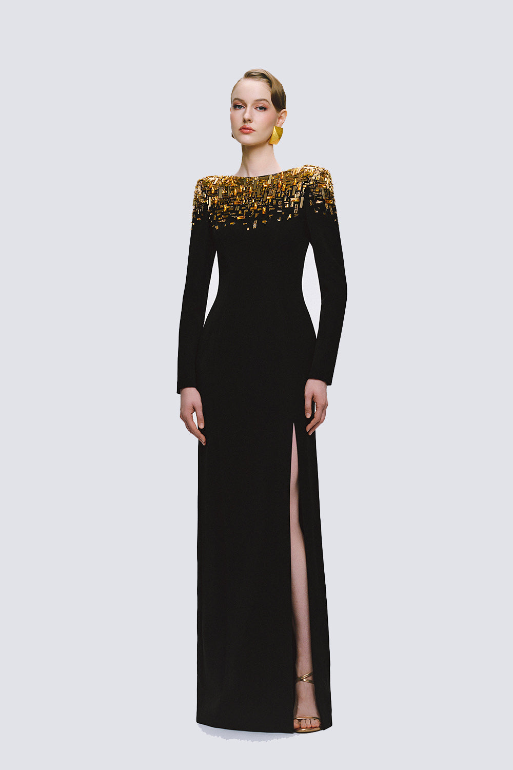 Tracy Studio, Beaded Illusion Evening Gown | Esposa