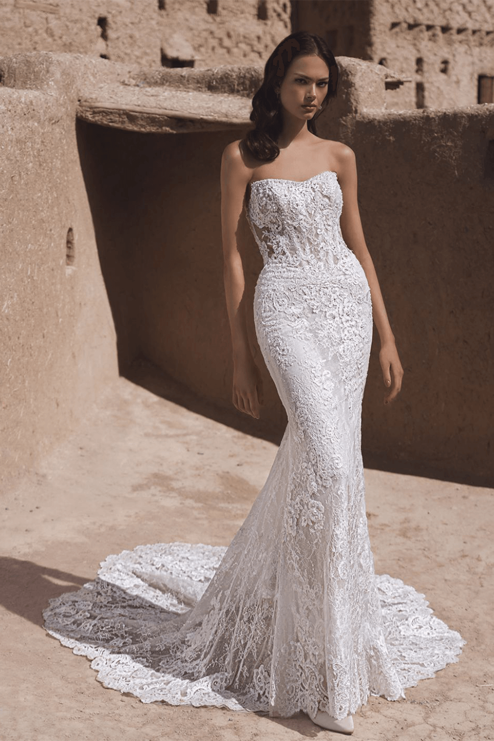 Enzoani Blue, Intricate Mermaid Gown | Esposa
