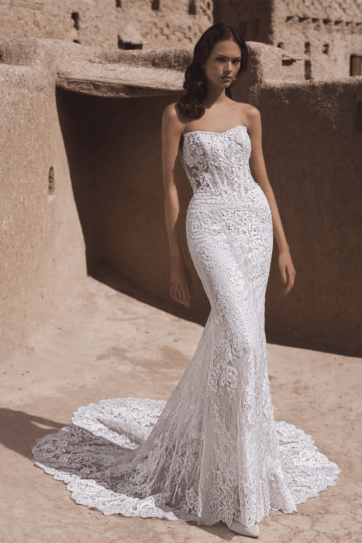 Enzoani Blue, Intricate Mermaid Gown | Esposa