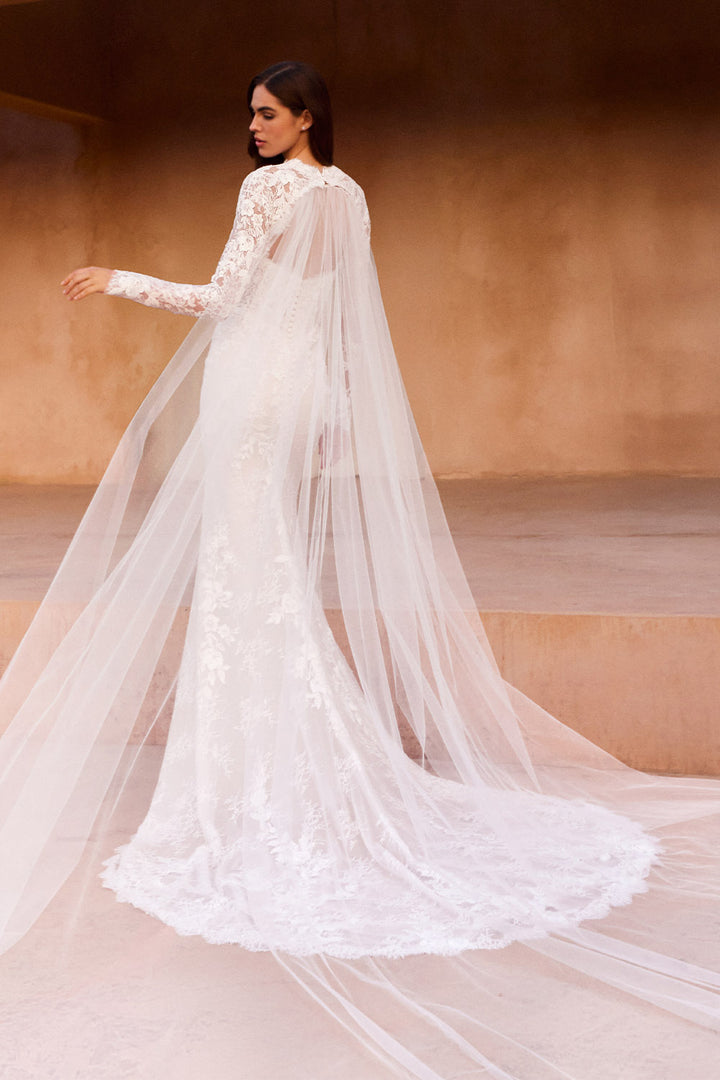 Pronovias, Tzoe, Strapless Lace Mermaid Gown | Esposa