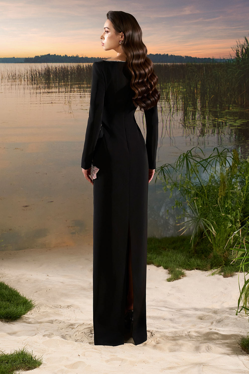 Tracy Studio, Floral Embellished Evening Gown | Esposa