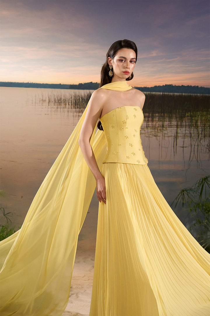 Tracy Studio, Strapless Beaded Corset Gown | Esposa