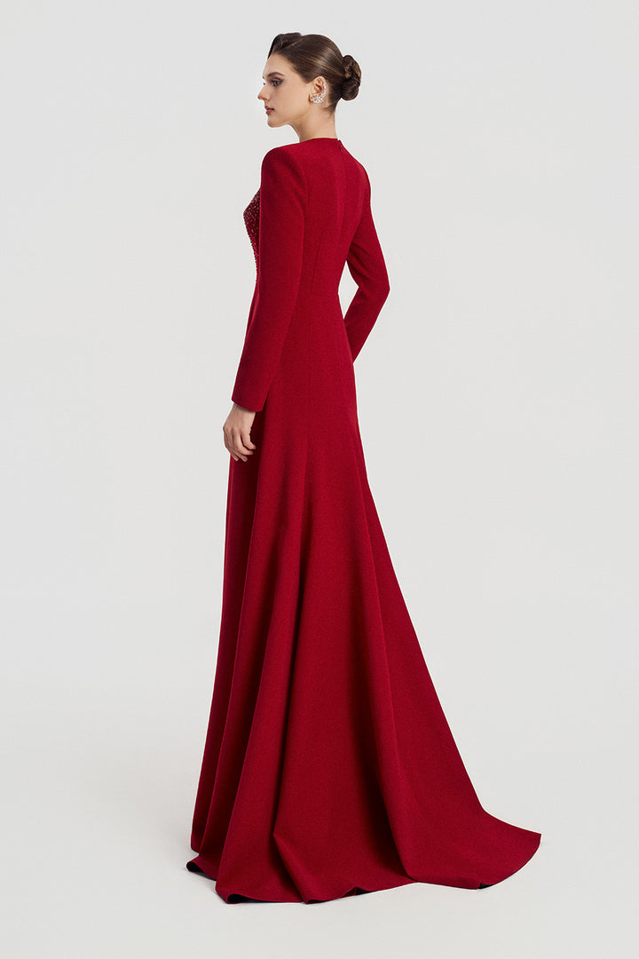 Tracy Studio, Beaded Sweetheart A-Line Evening Gown | Esposa