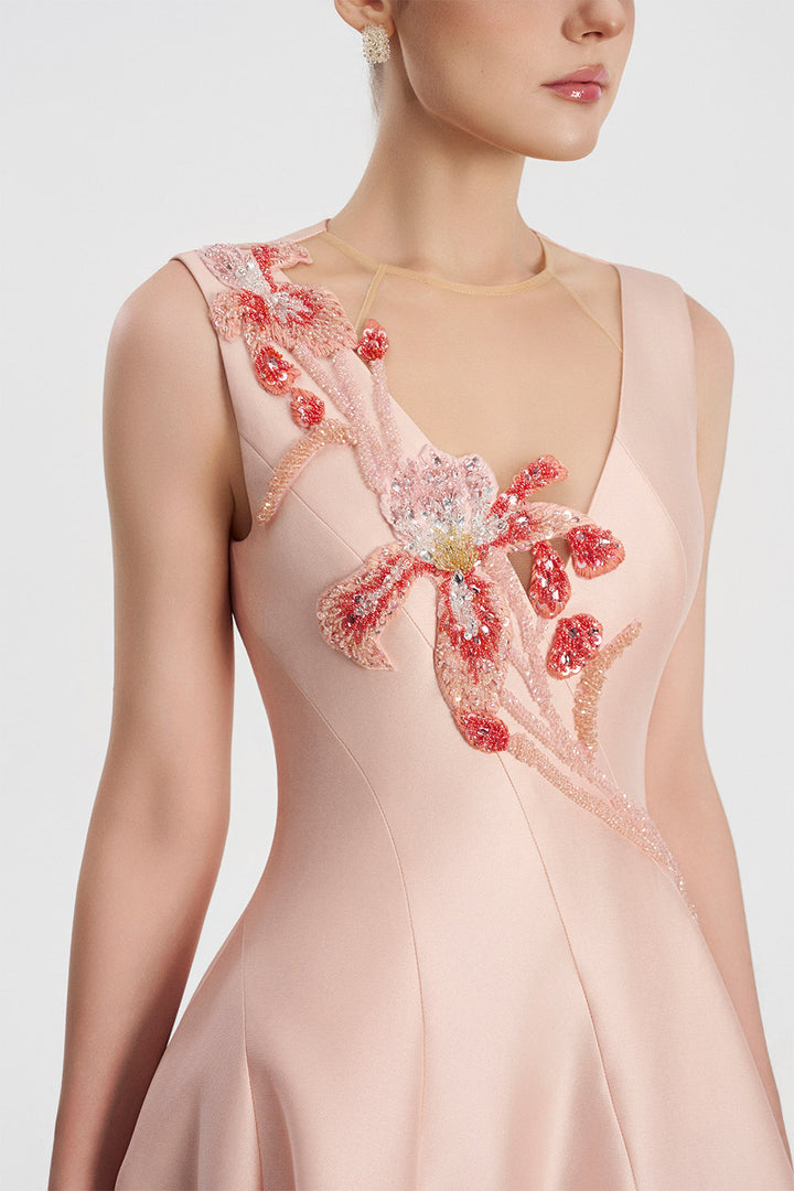 Tracy Studio, Floral Appliqué A-Line Gown | Esposa