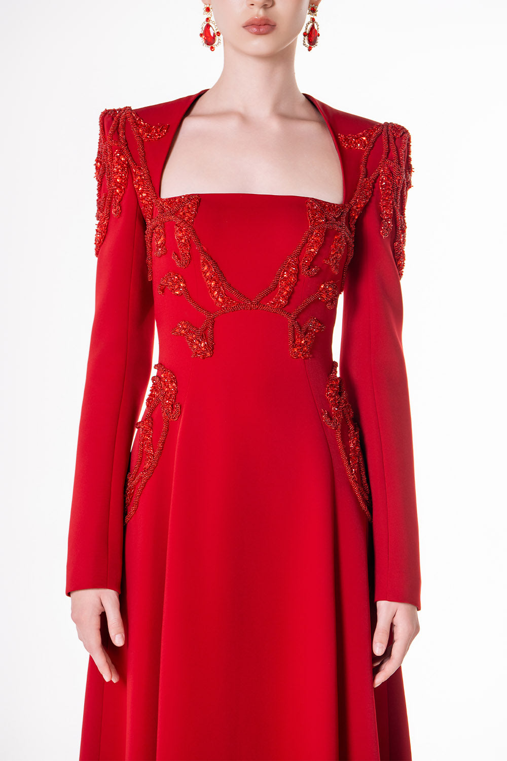 Tracy Studio, Square-Neck Evening Gown | Esposa
