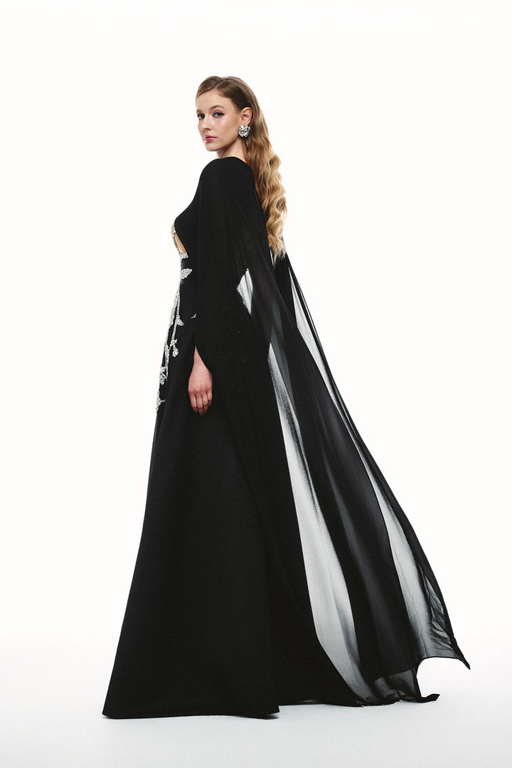 Tracy Studio, Crystal Vine Cape Gown | Esposa