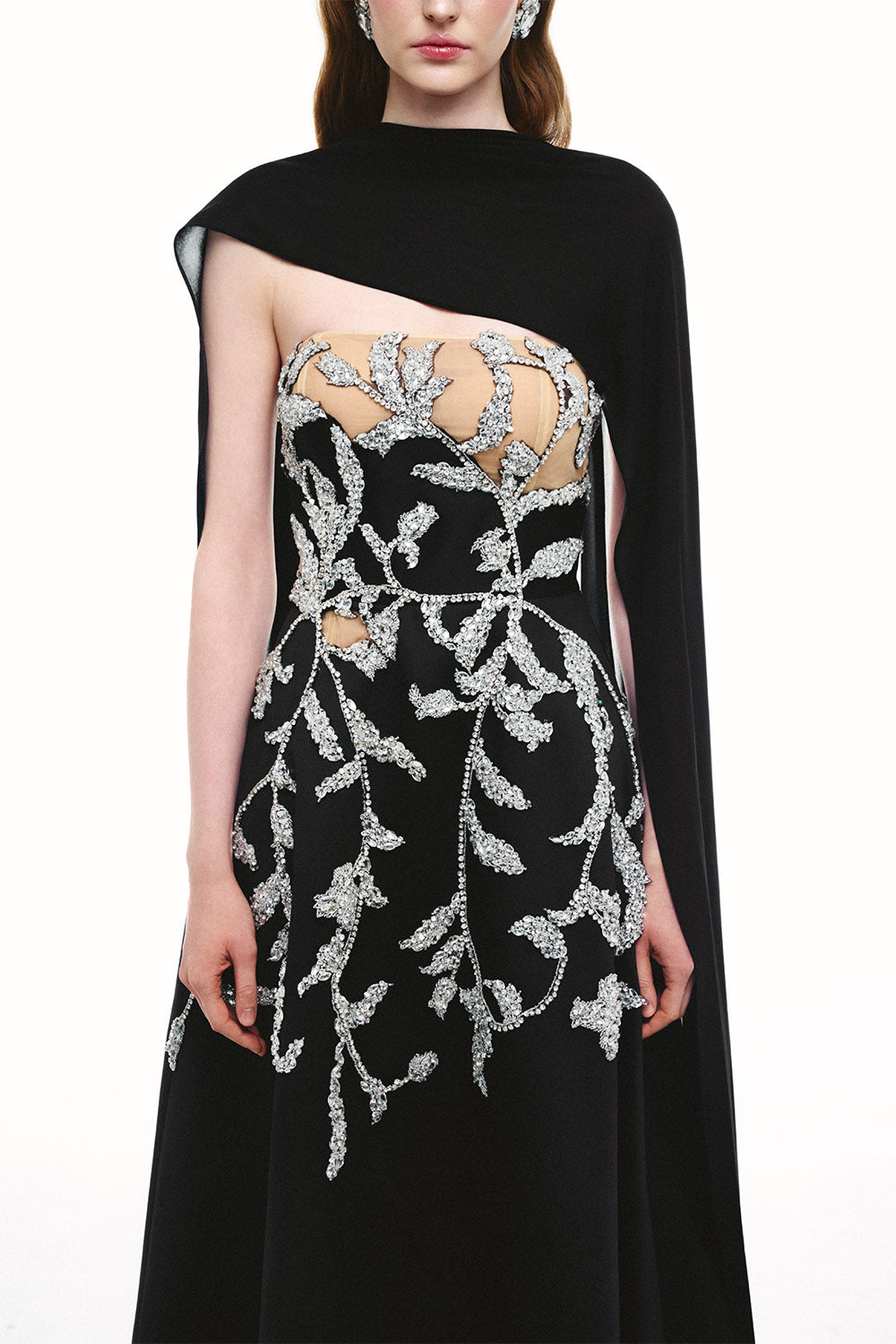 Tracy Studio, Crystal Vine Cape Gown | Esposa