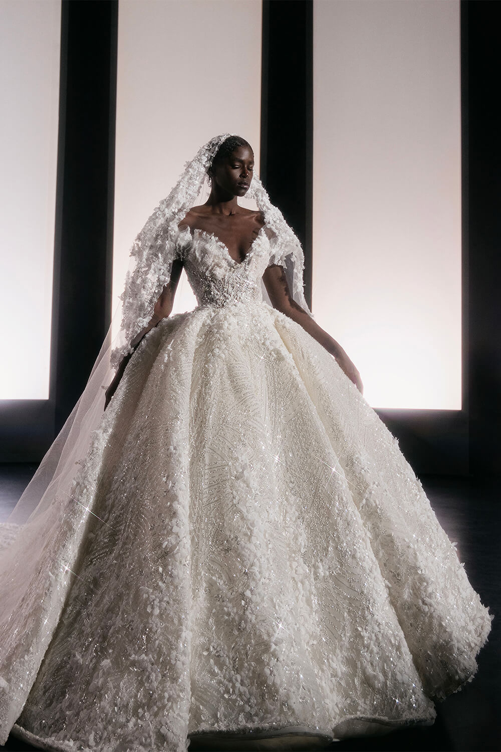 Valdrin Sahiti, Embroidered Wedding Gown | Esposa