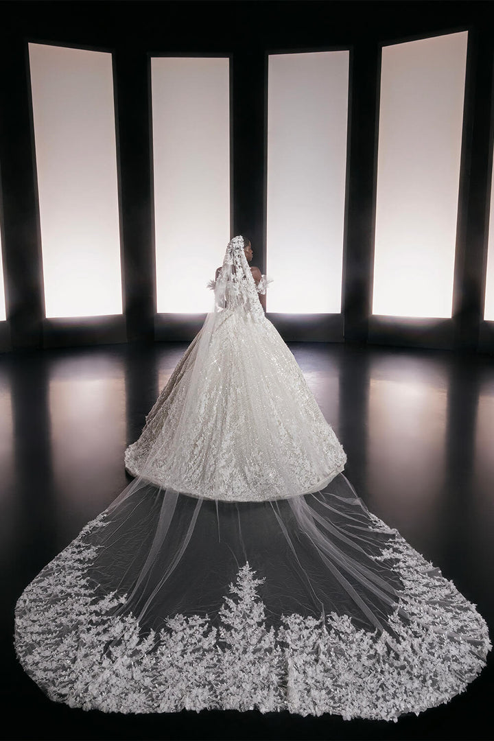 Valdrin Sahiti, Embroidered Wedding Gown | Esposa