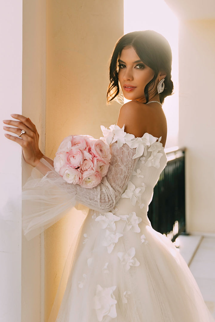 Plume by Kristie, Long Sleeve Bridal Gown | Esposa