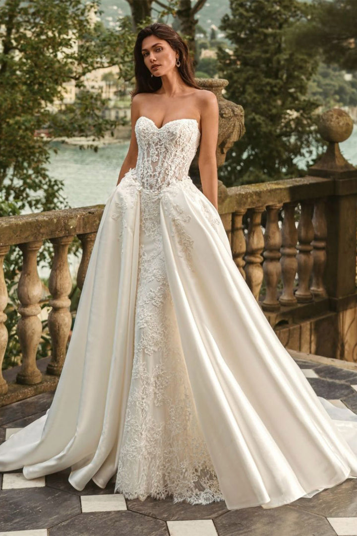 Enzoani, Wanda, Versatile Sweetheart Lace Mermaid Dress | Esposa
