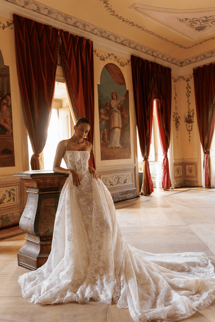 Wona Concept, Calista, Modern Fit and Flare Gown | Esposa