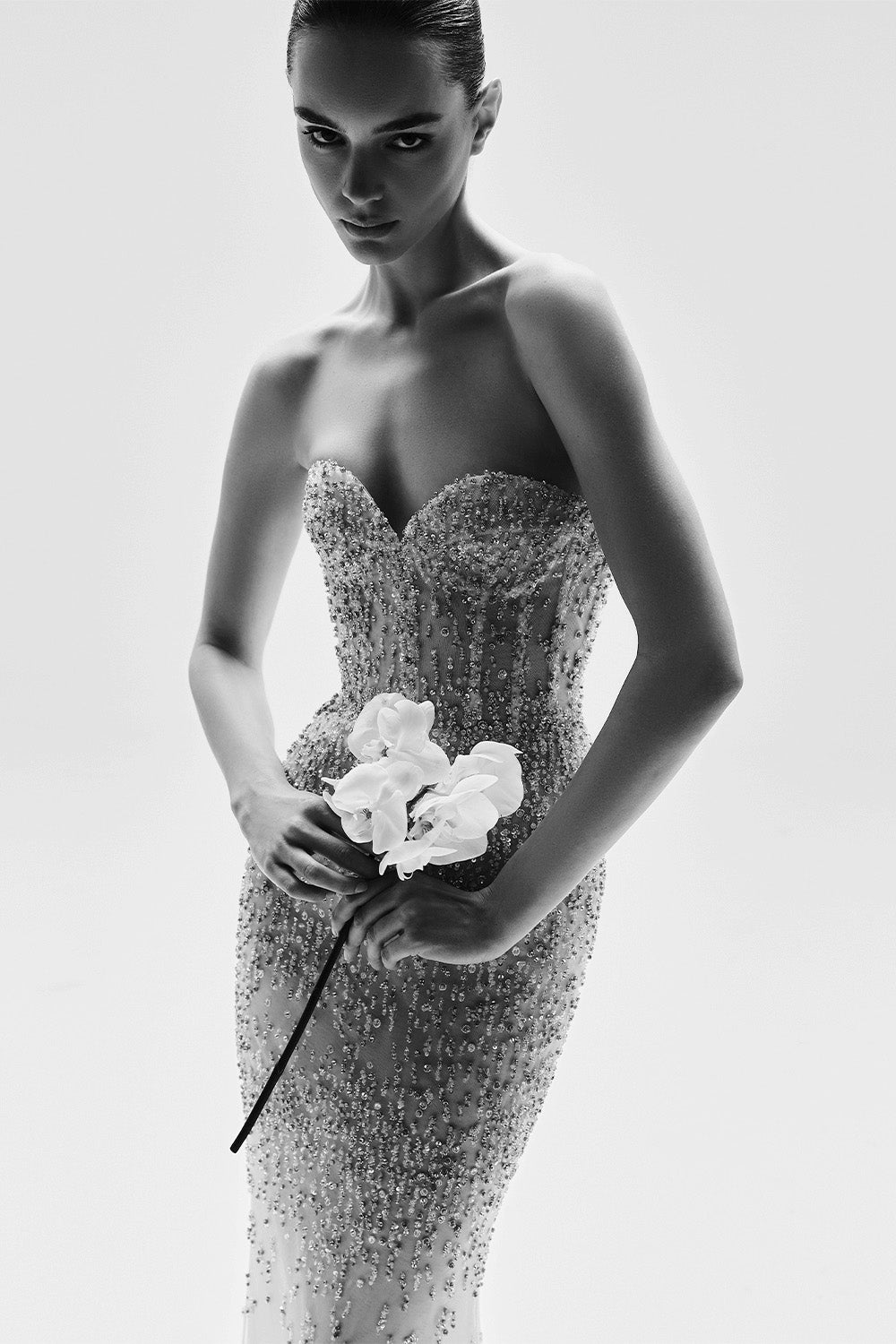 Zuhair Murad, Ysaure Shimmery Fit and Flare Gown | Esposa