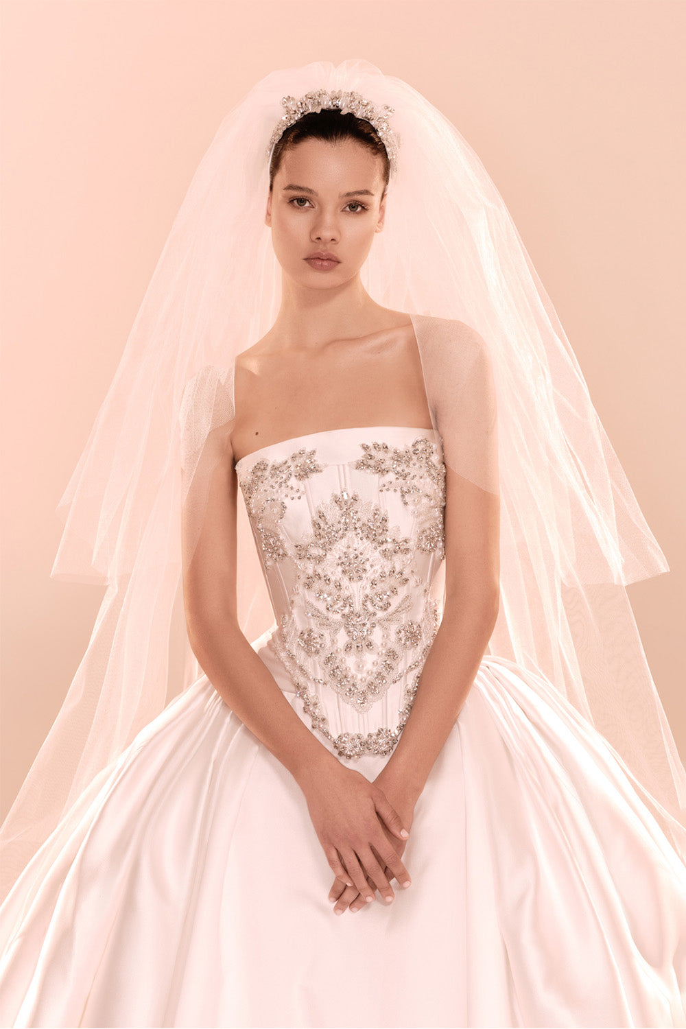 zuhair murad wedding dress Pamela High Neck Lace HK Bridal Fall 2025 - Zuhair
