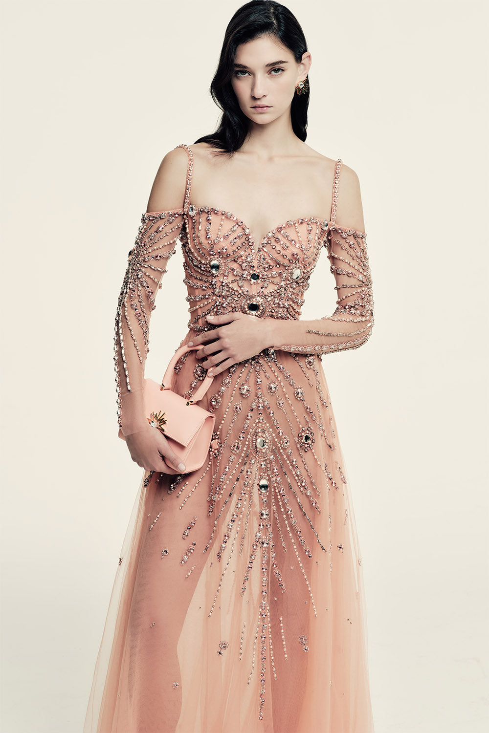 Zuhair Murad, Crystal-Embellished Off-Shoulder Tulle Gown | Esposa