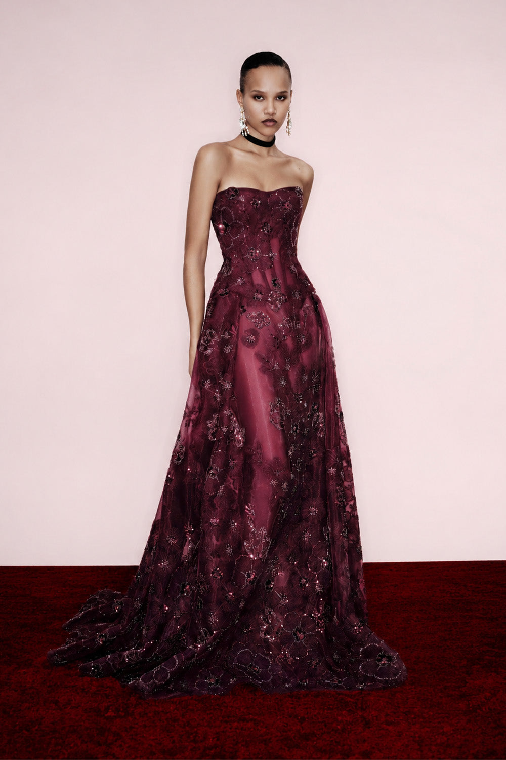 Zuhair Murad, Embroidered Strapless A-Line Gown | Esposa