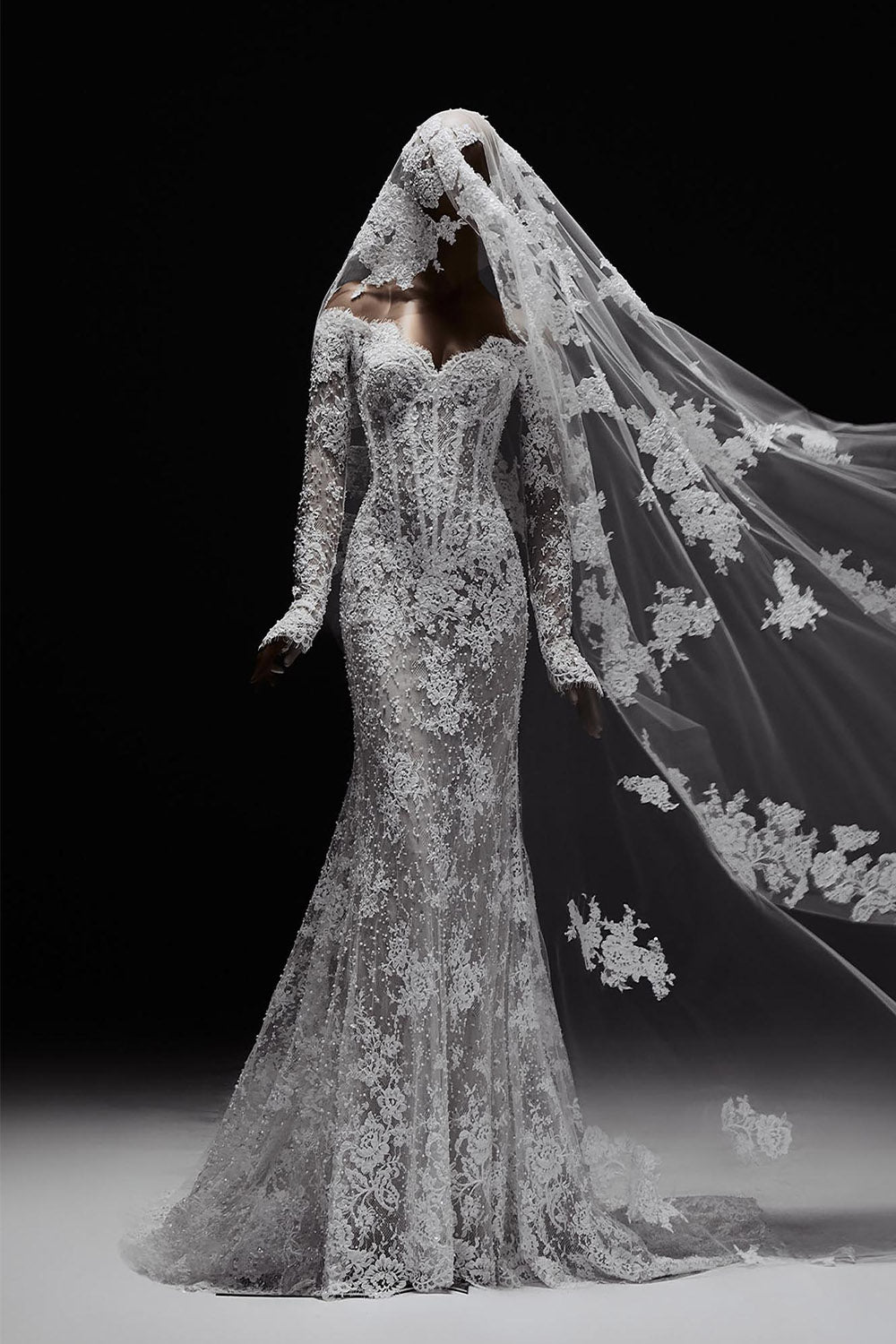 Zuhair Murad, Oane, Embellished Lace Mermaid Gown | Esposa